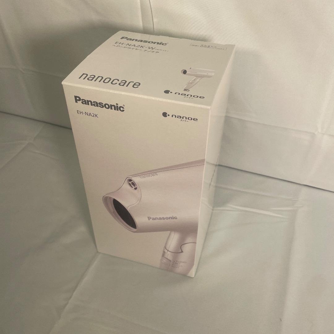新品 保証書付き パナソニック ヘアドライヤー ナノケア EH-NA2K-W