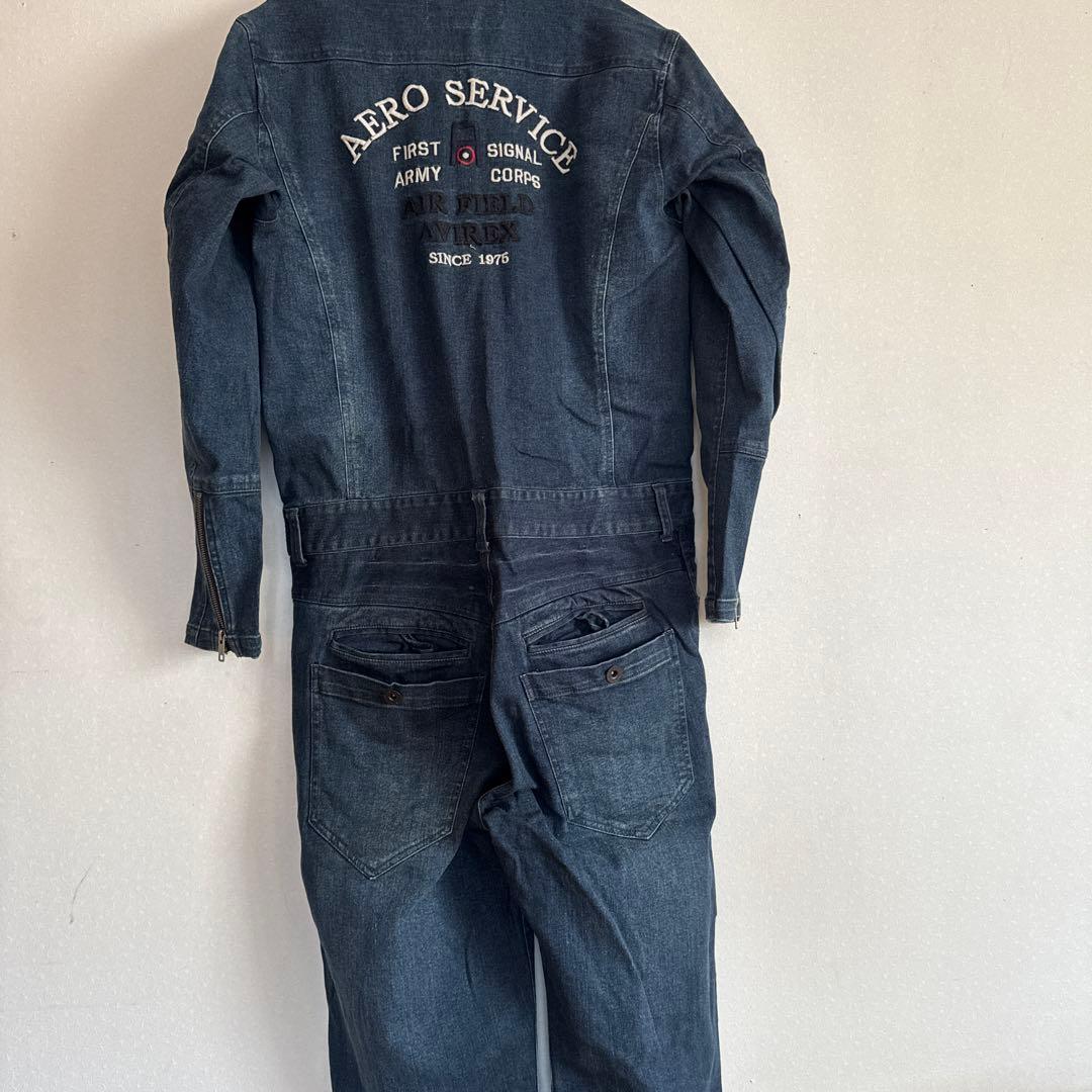 秀*隆様 AVIREX デニムオーバーオール　つなぎ　未使用