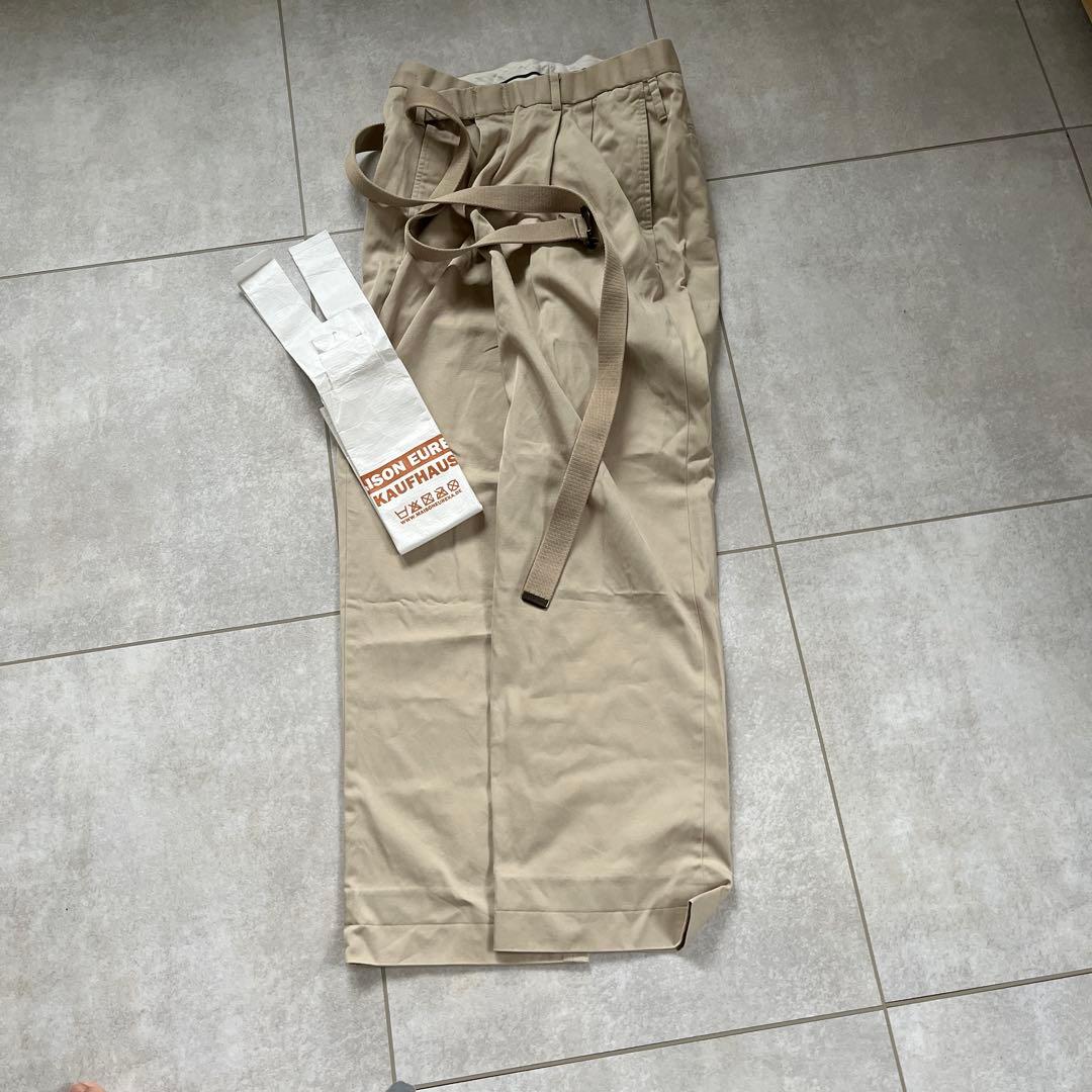 MAISON EUREKA ベージュ ワイドパンツ