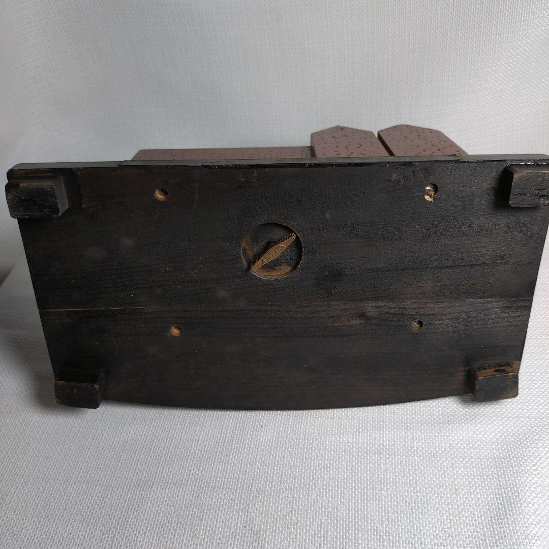 慶應義塾大学校舎モチーフ 卒業記念 オルゴール音確認品 年代物 木製 昭和レトロ