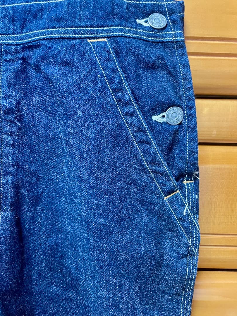 フラットヘッド　デニムオーバーオール　美品