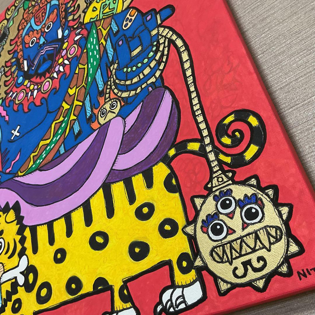 不動明王　仏　絵画　原画　アート　インテリア　かっこいい　かわいい　魔除け　縁起