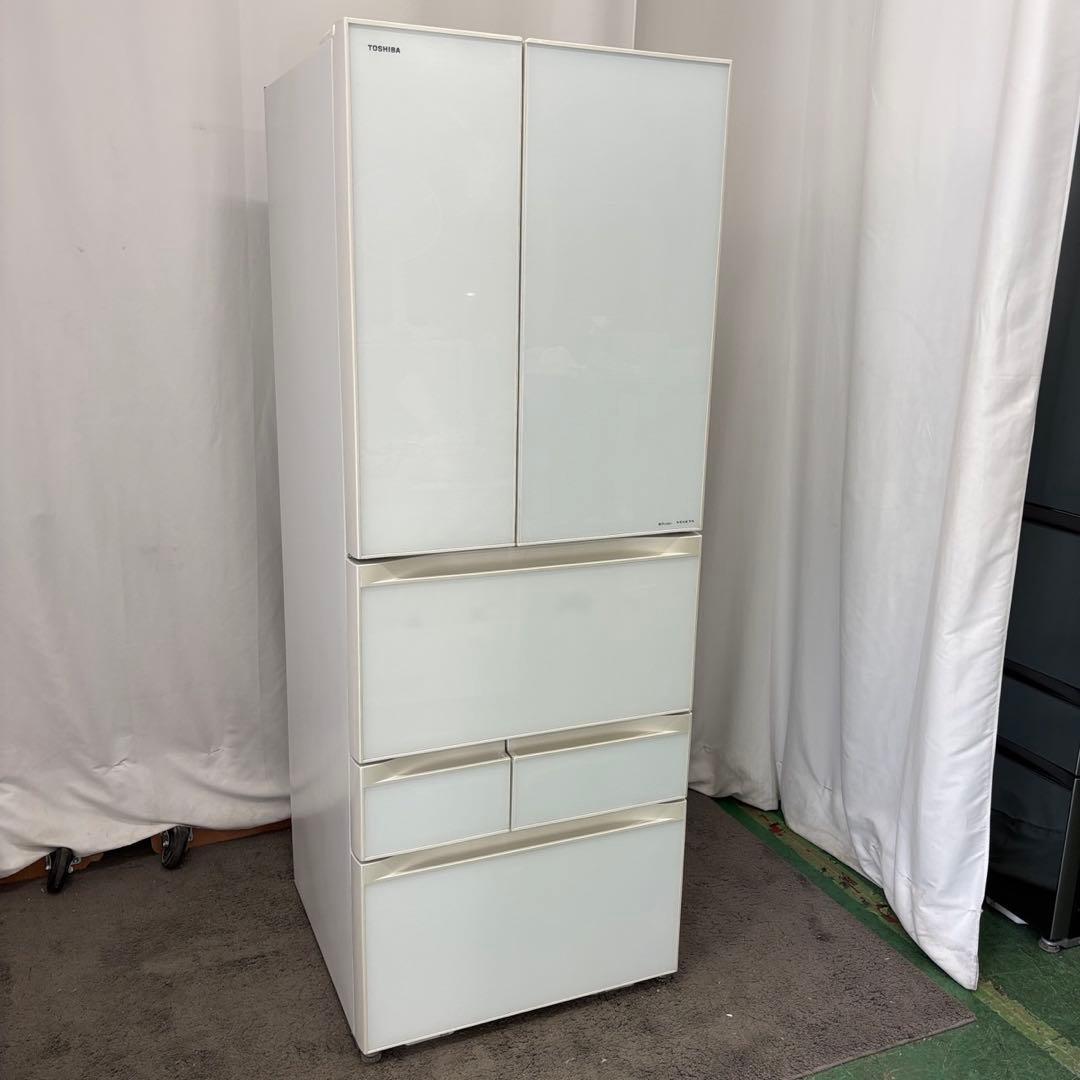 ★857　冷蔵庫　東芝　500-600ℓ　大型　安い　フレンチドア　設置無料