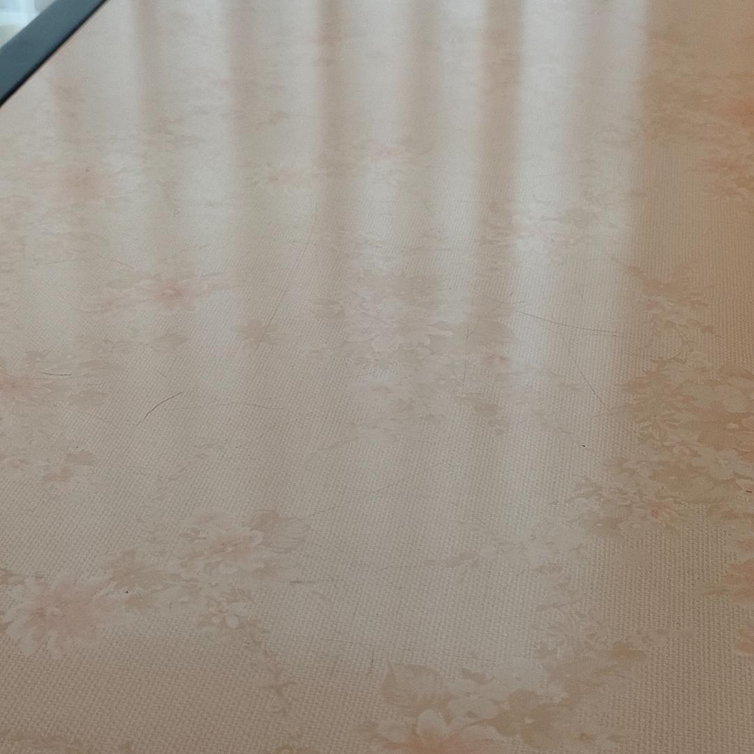 カリモク　サイドテーブル　センターテーブル　花柄　リビングテーブル