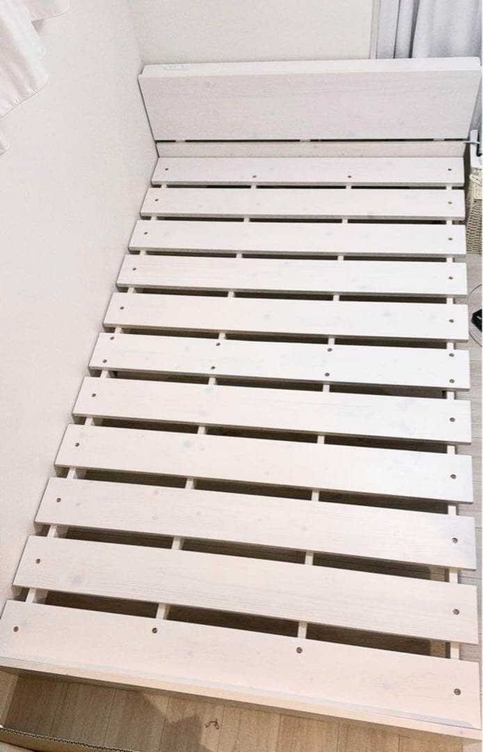 直接引取り限定 ほぼ新品 定価29,000円 すのこベッド 韓国 ロータイプ