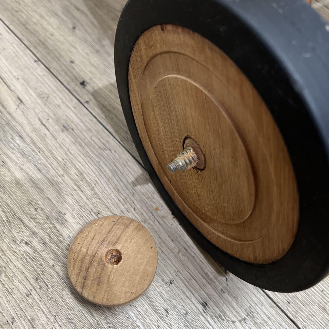 【未使用】希少　KOIZUMI　アンティーク　2段ワゴン　キッチン　ＢＢＱ　木製