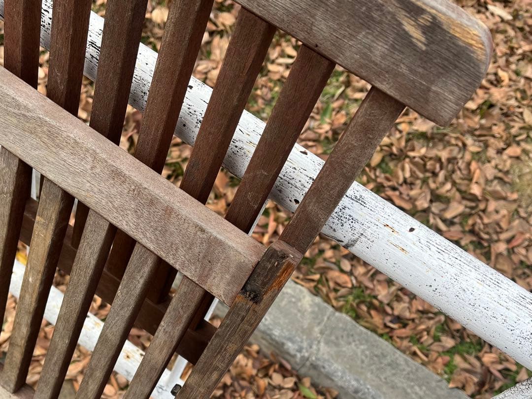 c）ヴィンテージ・ポピュラー折りたたみチェア 木製折りたたみチェア ブラウン