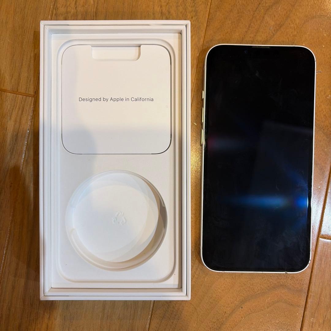 iPhone 13 本体/ スターライト128GB SIMフリー　箱あり