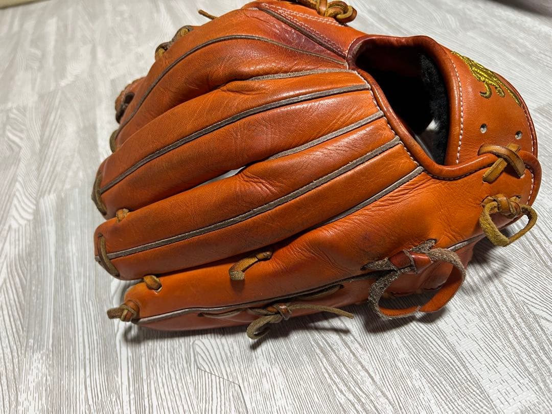 和牛JB 内野手用　オレンジ色 硬式グローブ