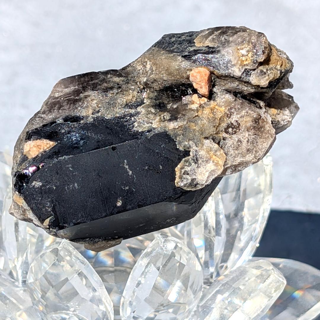 一点物 激レア ドリームモリオン 原石 山東省産 黒水晶 58g お守り効果