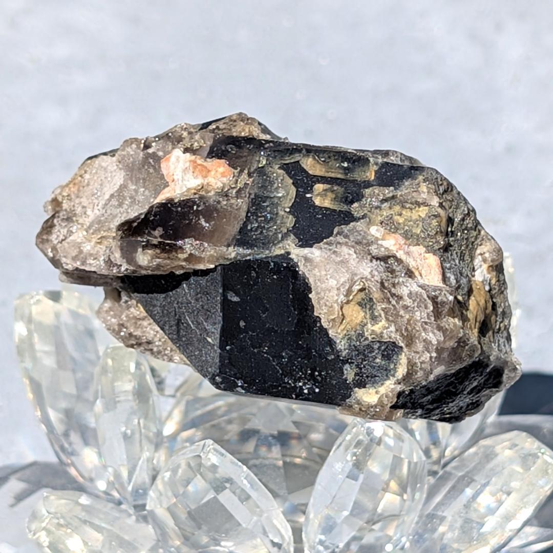 一点物 激レア ドリームモリオン 原石 山東省産 黒水晶 58g お守り効果