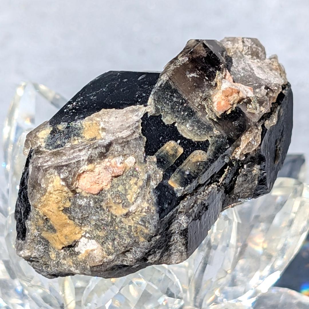 一点物 激レア ドリームモリオン 原石 山東省産 黒水晶 58g お守り効果