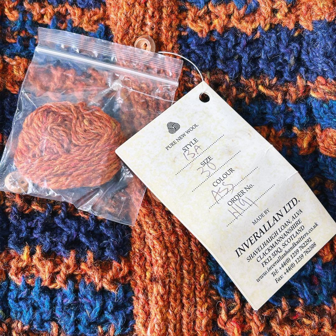 インバーアラン★未使用タグ付★3Aランバーカーディガン★未使用タグ付★3A