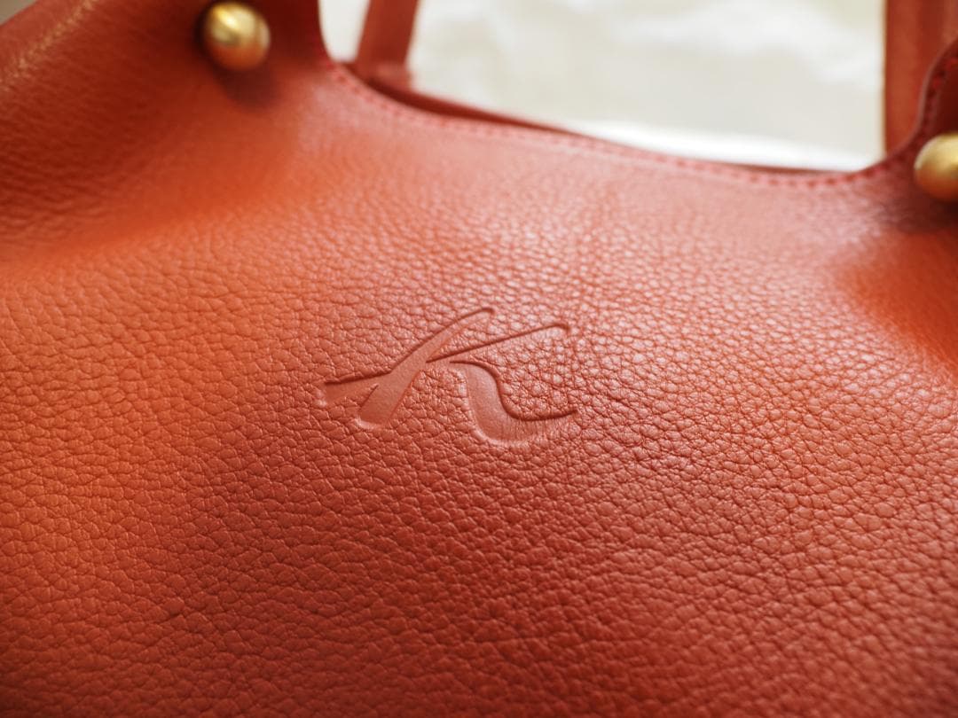 Kitamura／キタムラ トートバッグ／本革ハンドバッグ Y-0532レッド