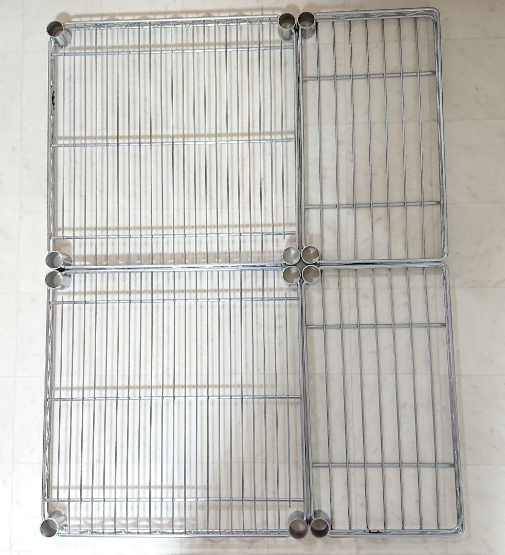 匿名配送 送料込 ルミナス 46×46cm 2枚 ハーフシェルフ 2枚 セット