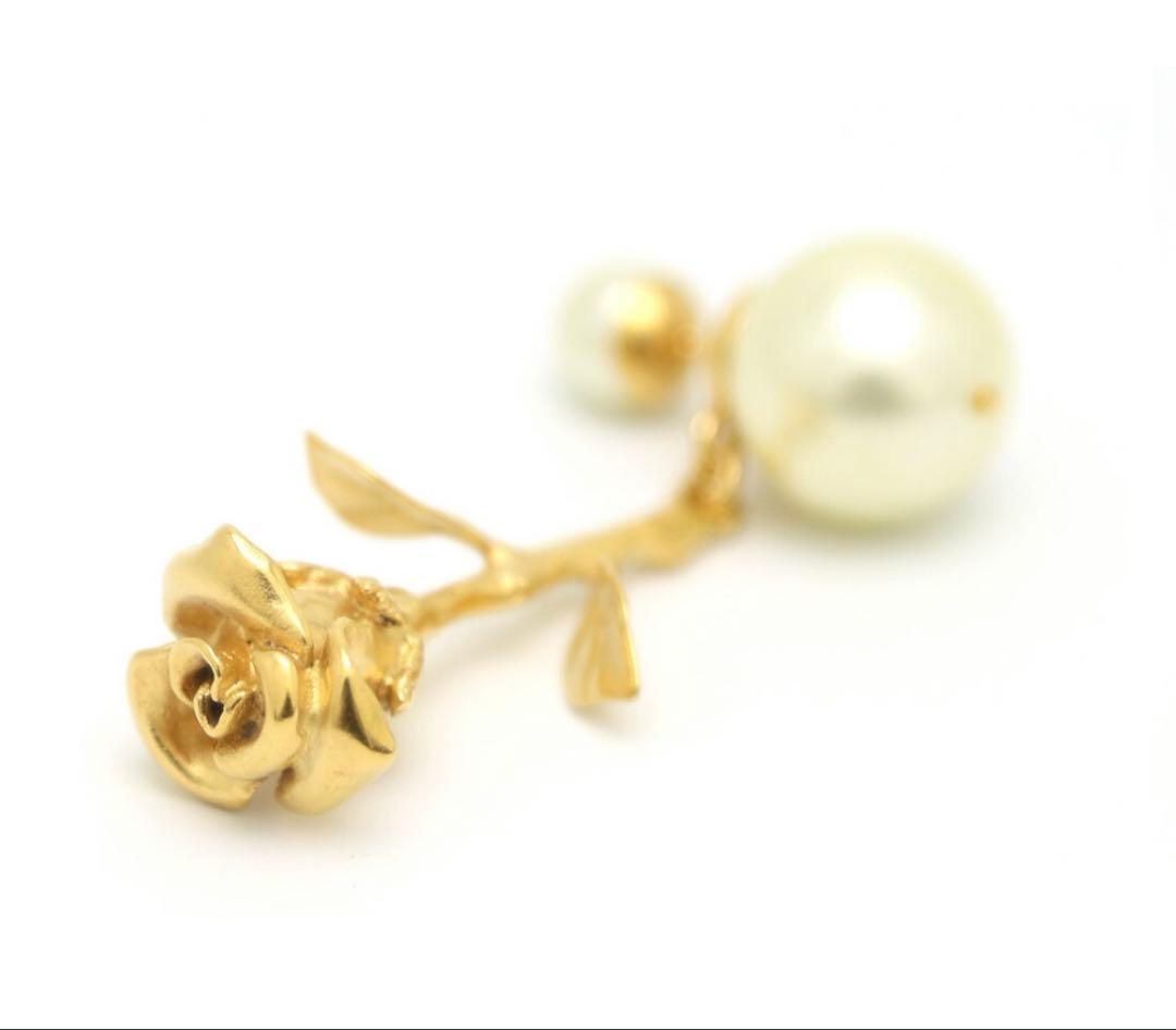 ディオール　ピアス　ローズ　ゴールド　トライバル