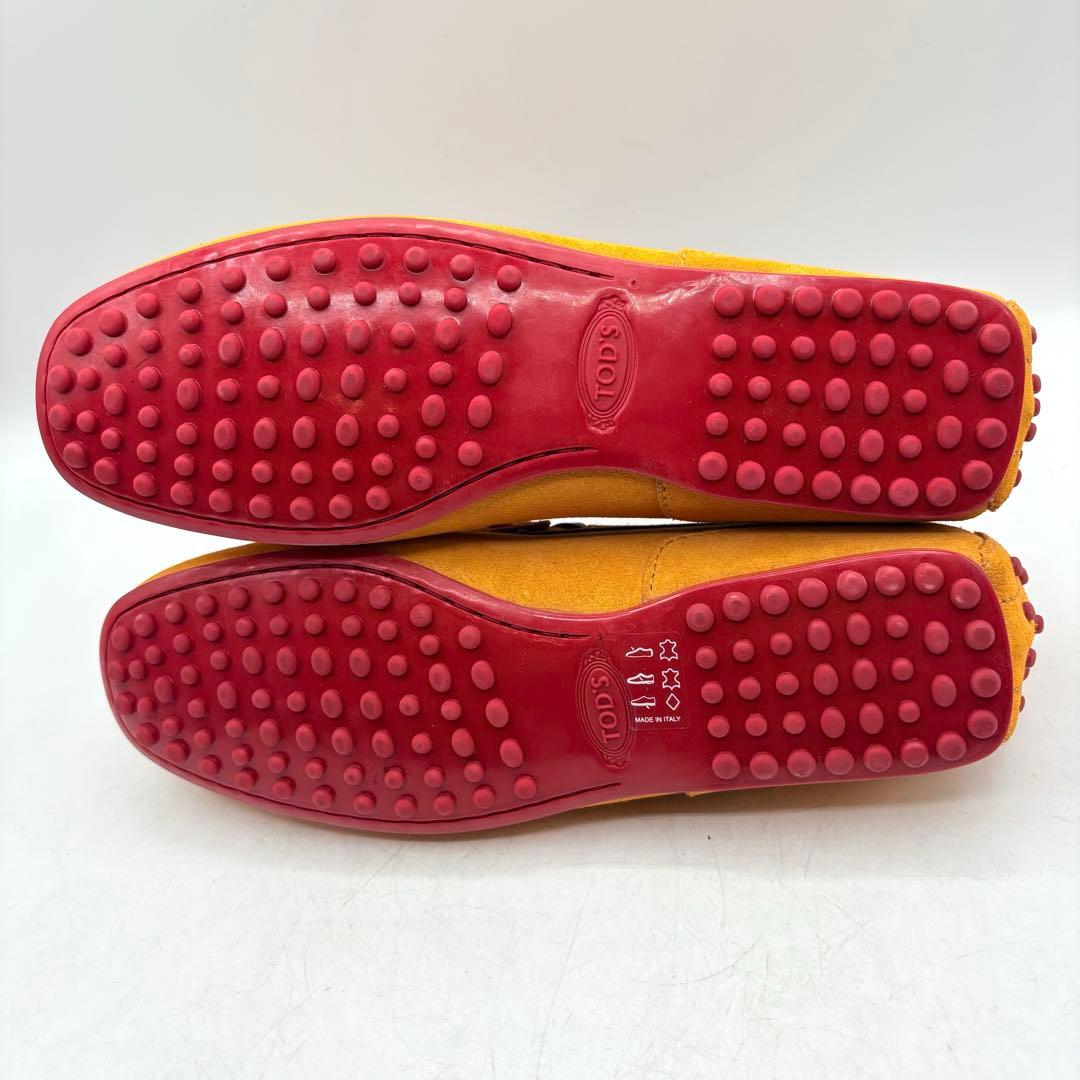 極美品✨ トッズ ゴンミーニ デッキシューズ 【5 1/2】 イエロー スエード