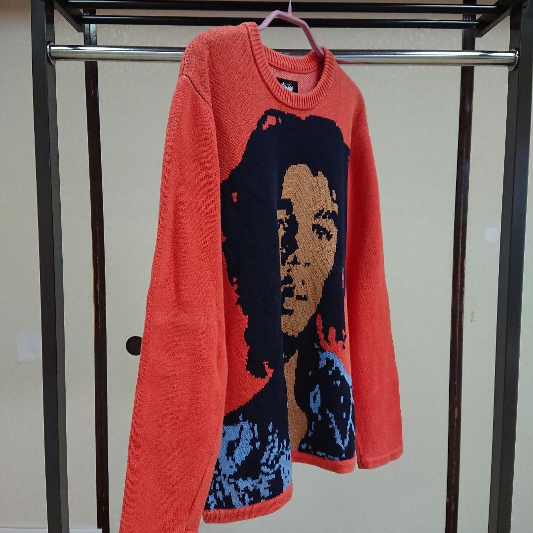 STUSSY × BOB MARLEY 長袖ニット
