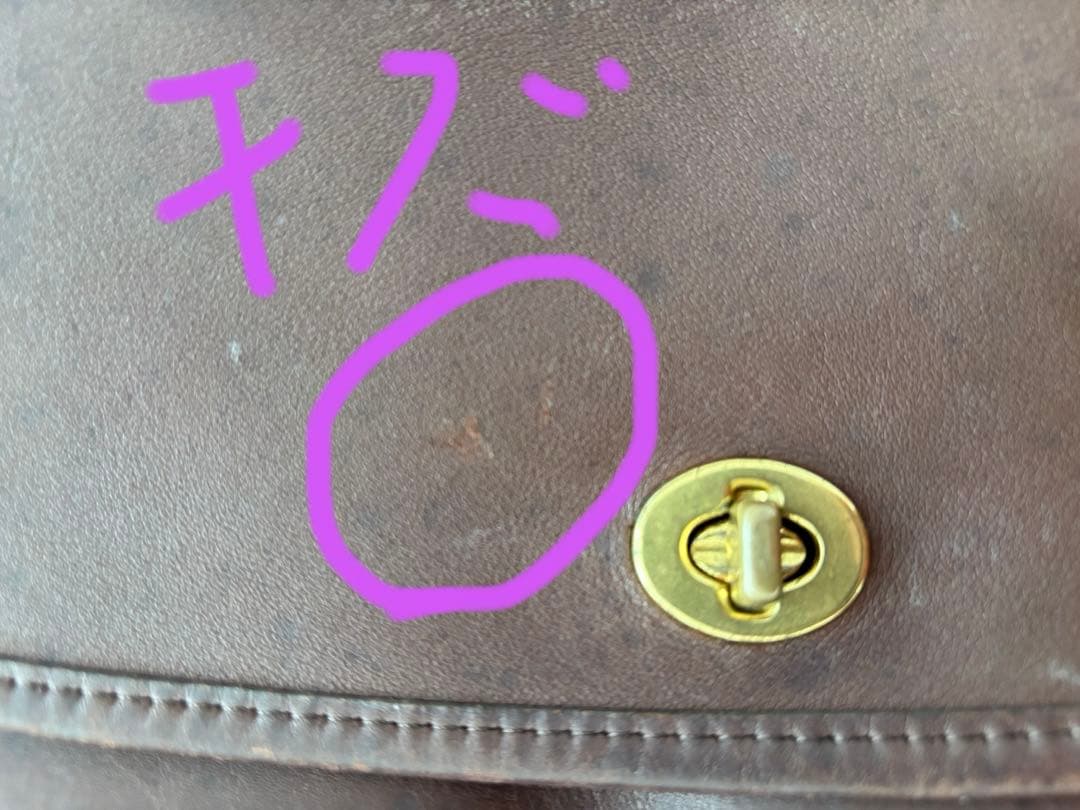 オールドコーチ　coach オールレザーショルダーバッグ