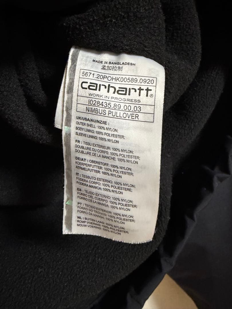 Carhartt カーハート プルオーバー アノラックジャケット パーカー S