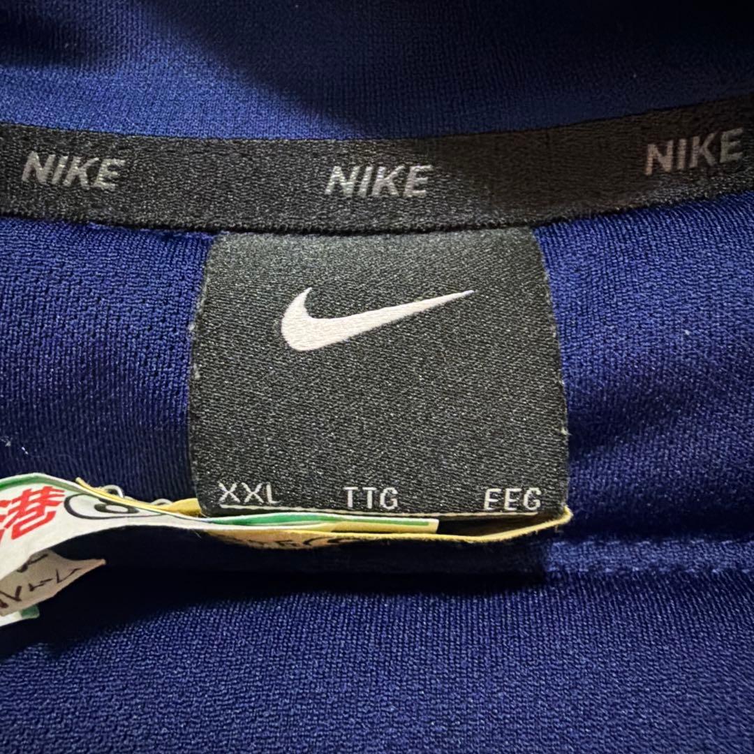 【中古美品】NIKE ナイキ フルジップ中綿ブルゾンフード付 XXL/NV