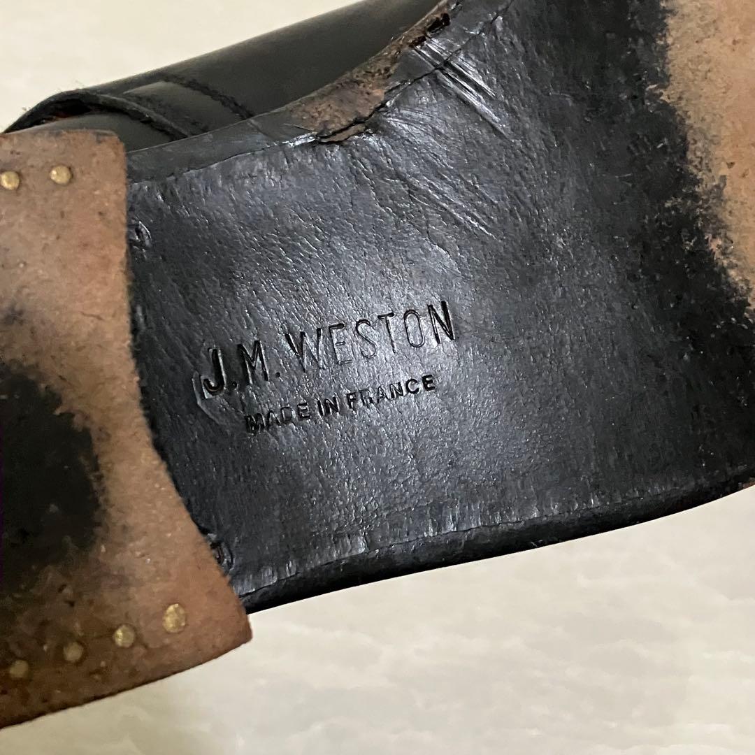 J.M.Weston　ショートブーツ　3.5D　レザー　バックル　黒