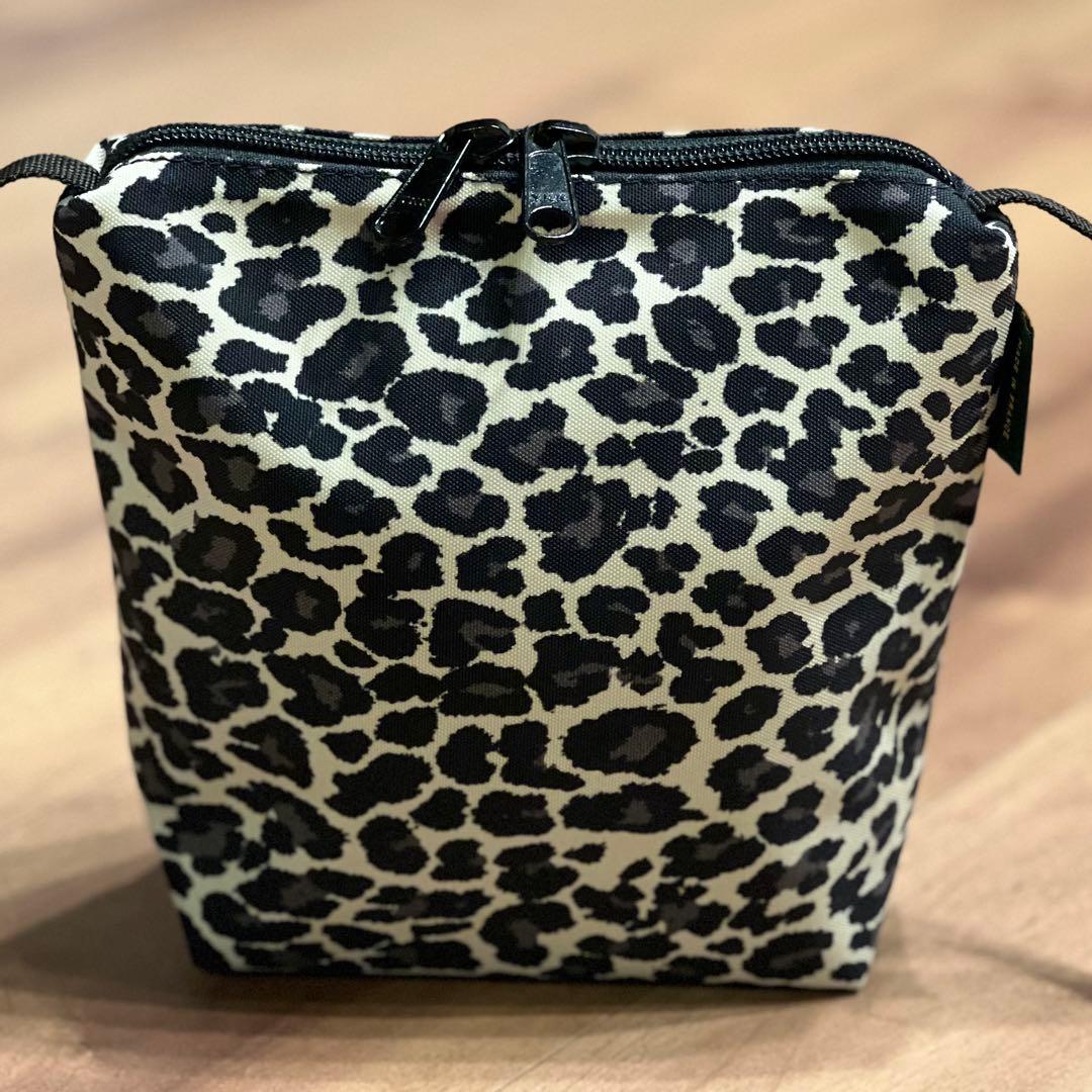 美品 エルベシャプリエ グリーンレーベル別注 ミニ ショルダーバッグ ヒョウ柄