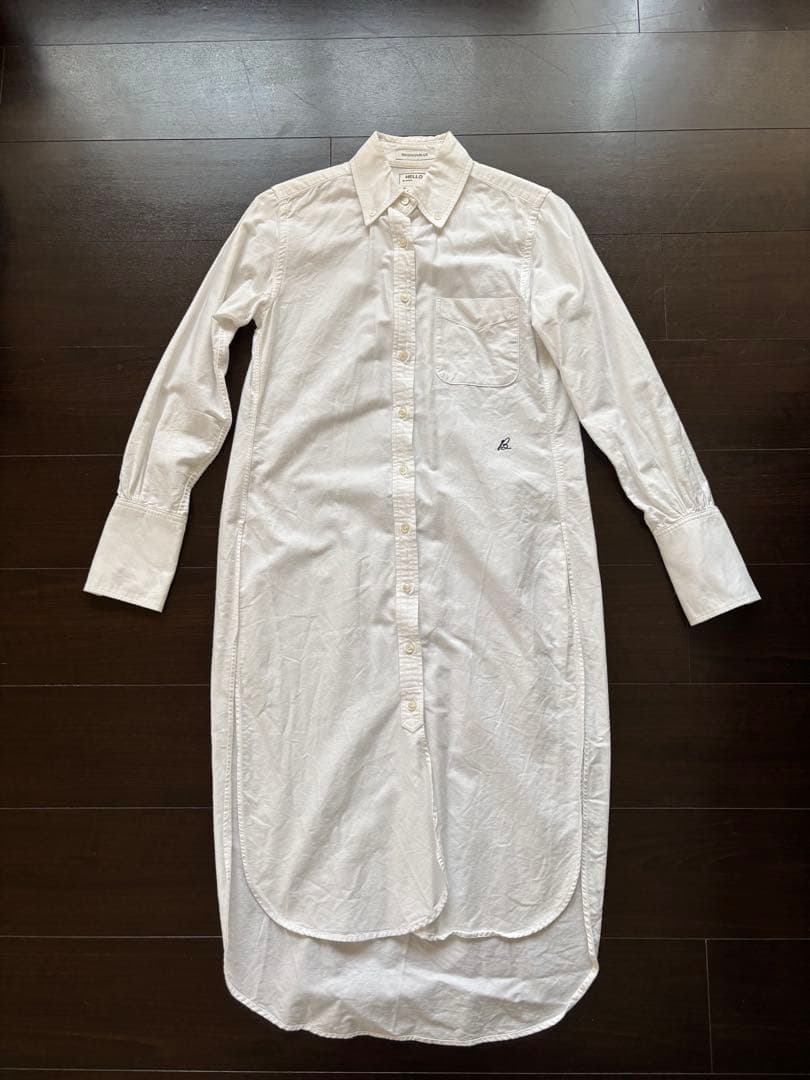 【MADISONBLUE】B刺繍入りロングシャツ