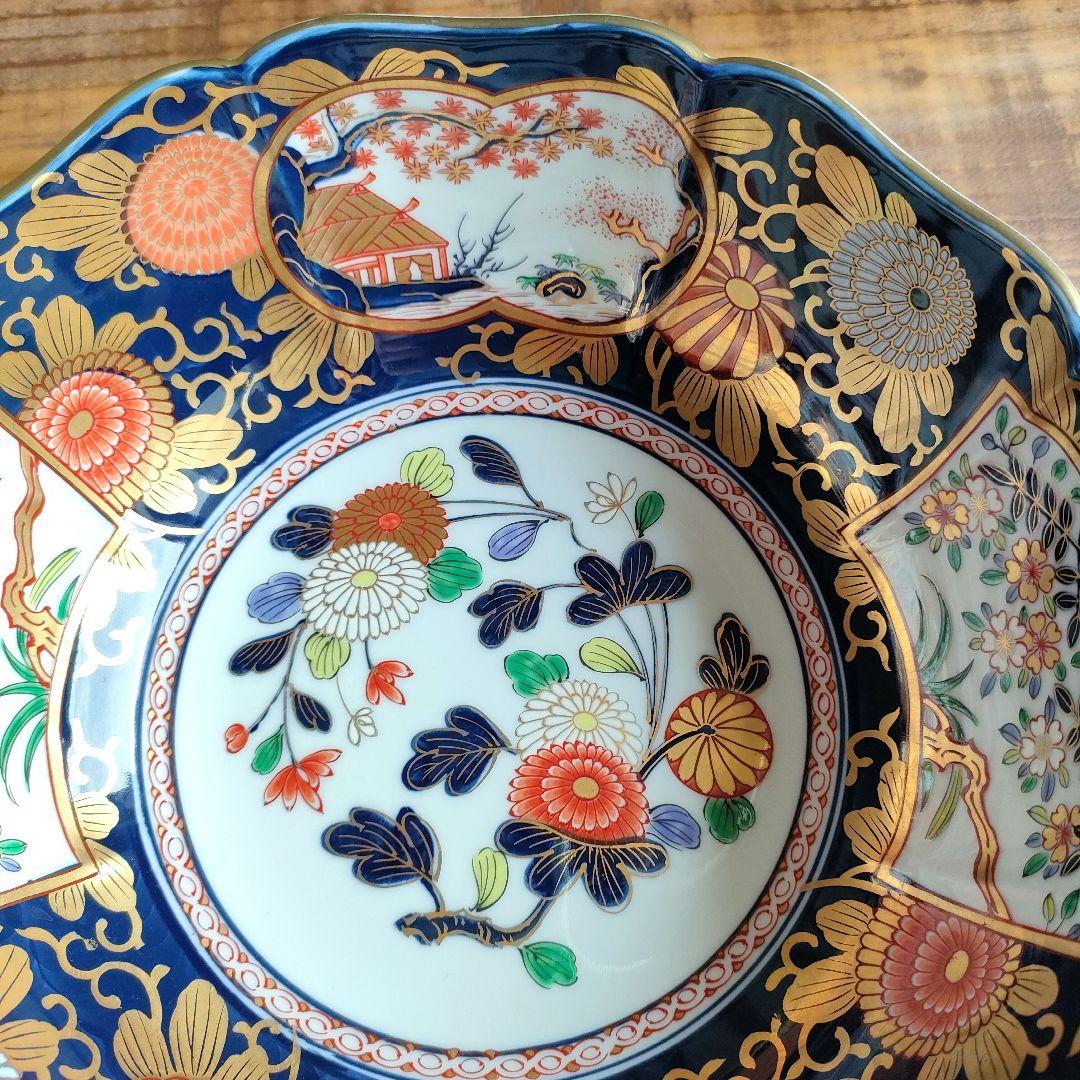 【未使用品】伊万里焼 窓絵 大鉢