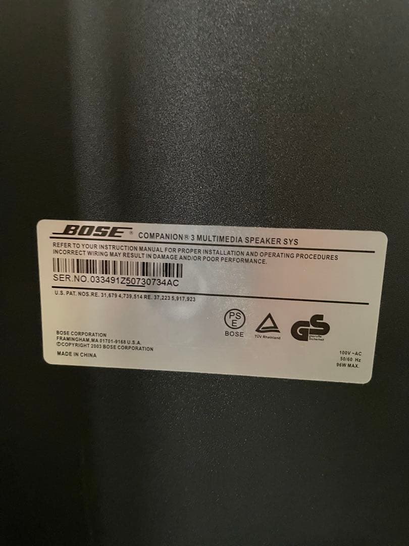 も*ん様 BOSE Companion 3