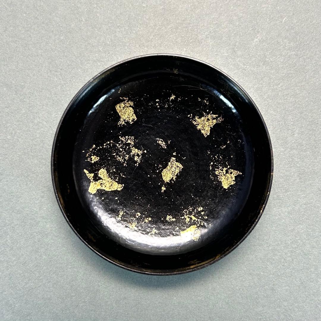 棗　『石井隆鳳　内金砂子　唐松蒔絵』　即中斎好　雪吹　お茶道具　共箱　工芸品