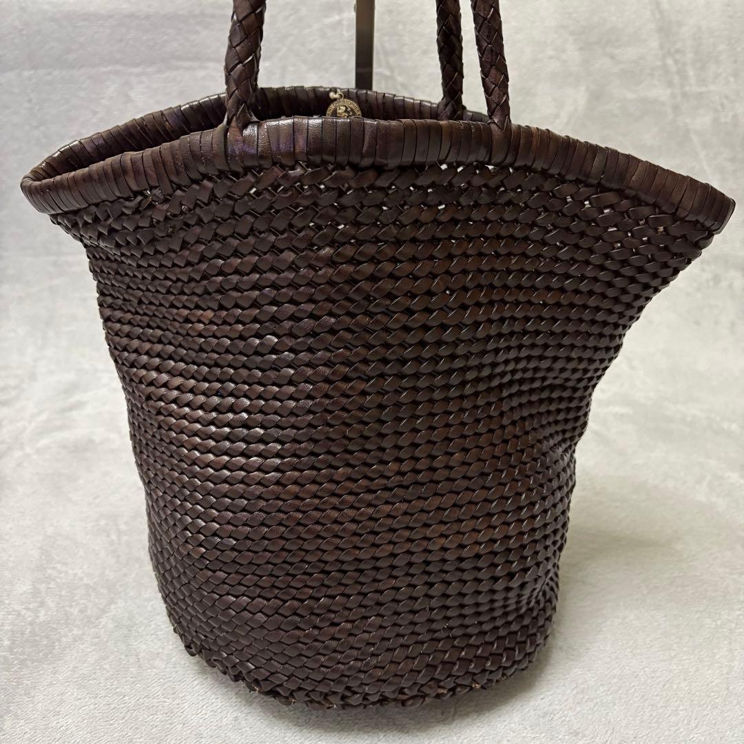 Dragon ドラゴンディフュージョン　メッシュトート　ブラウン　カゴバッグ