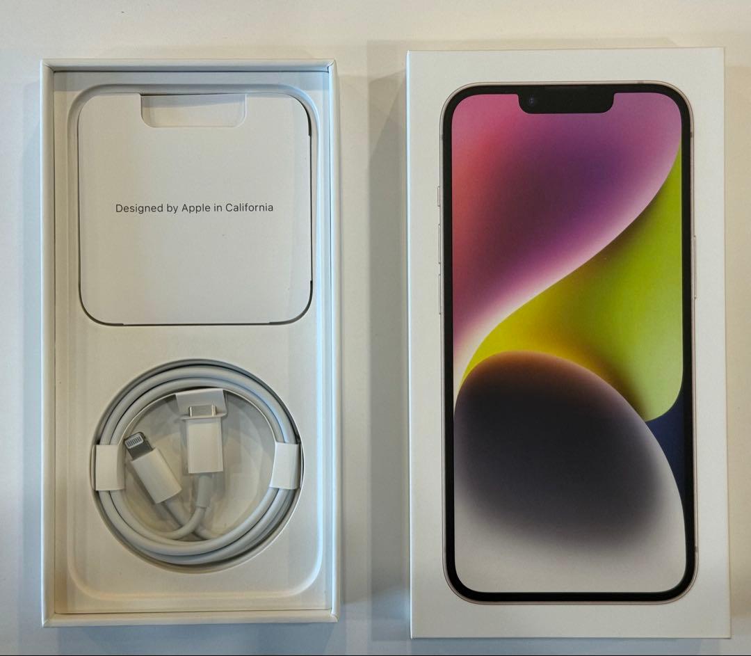 ✴︎美品✴︎バッテリー89% iPhone 14 ホワイト SIM フリー