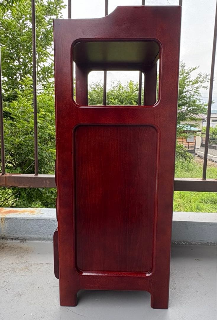 【送料込み】old Karimoku 電話台 引き出し4杯 木製