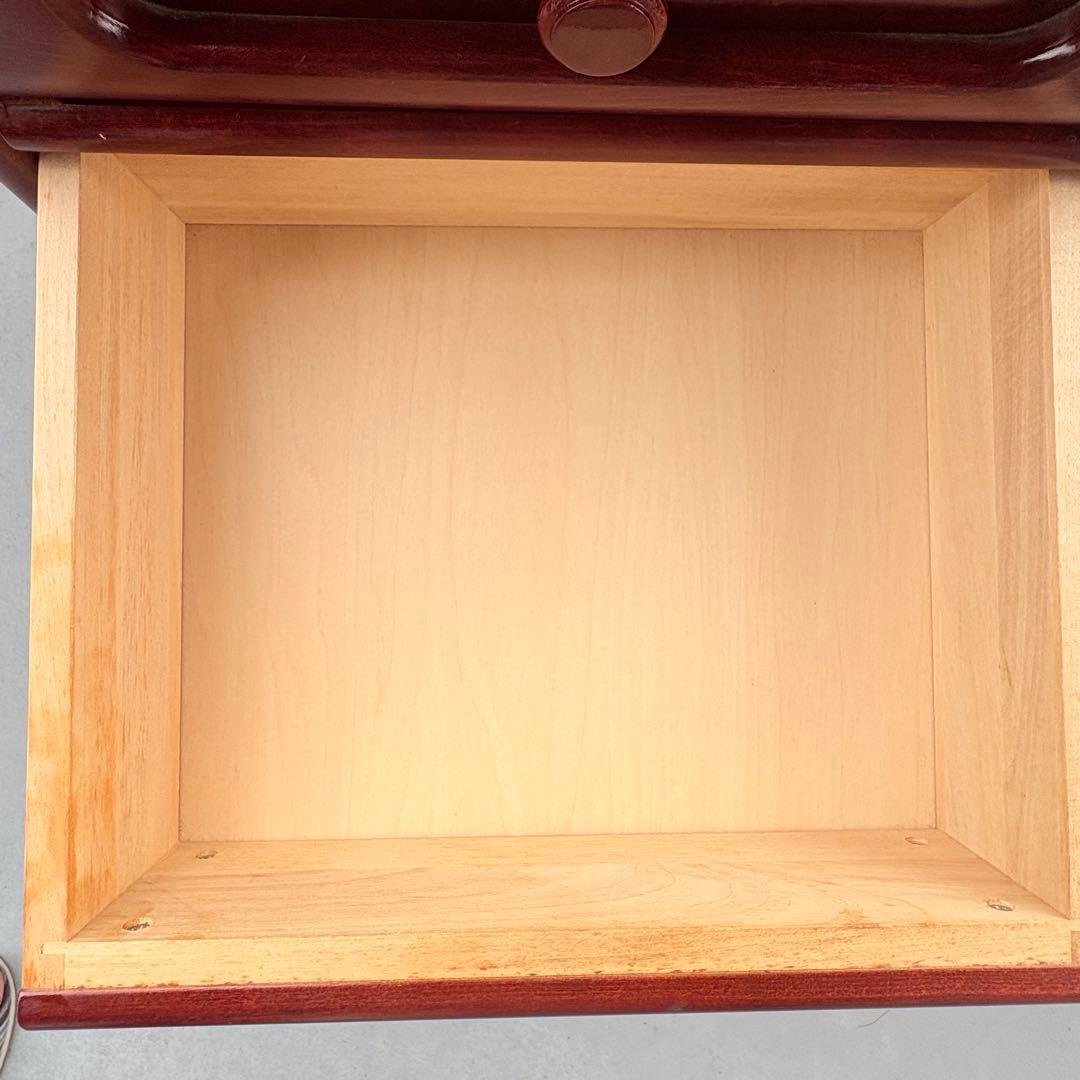 【送料込み】old Karimoku 電話台 引き出し4杯 木製