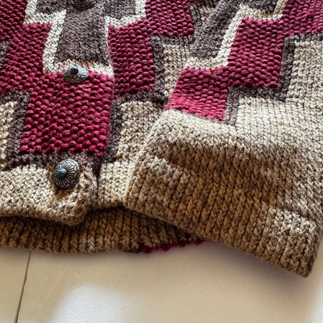 ラルフローレン ネイティブ ハンドニット カーディガン セーター 希少 Lサイズ