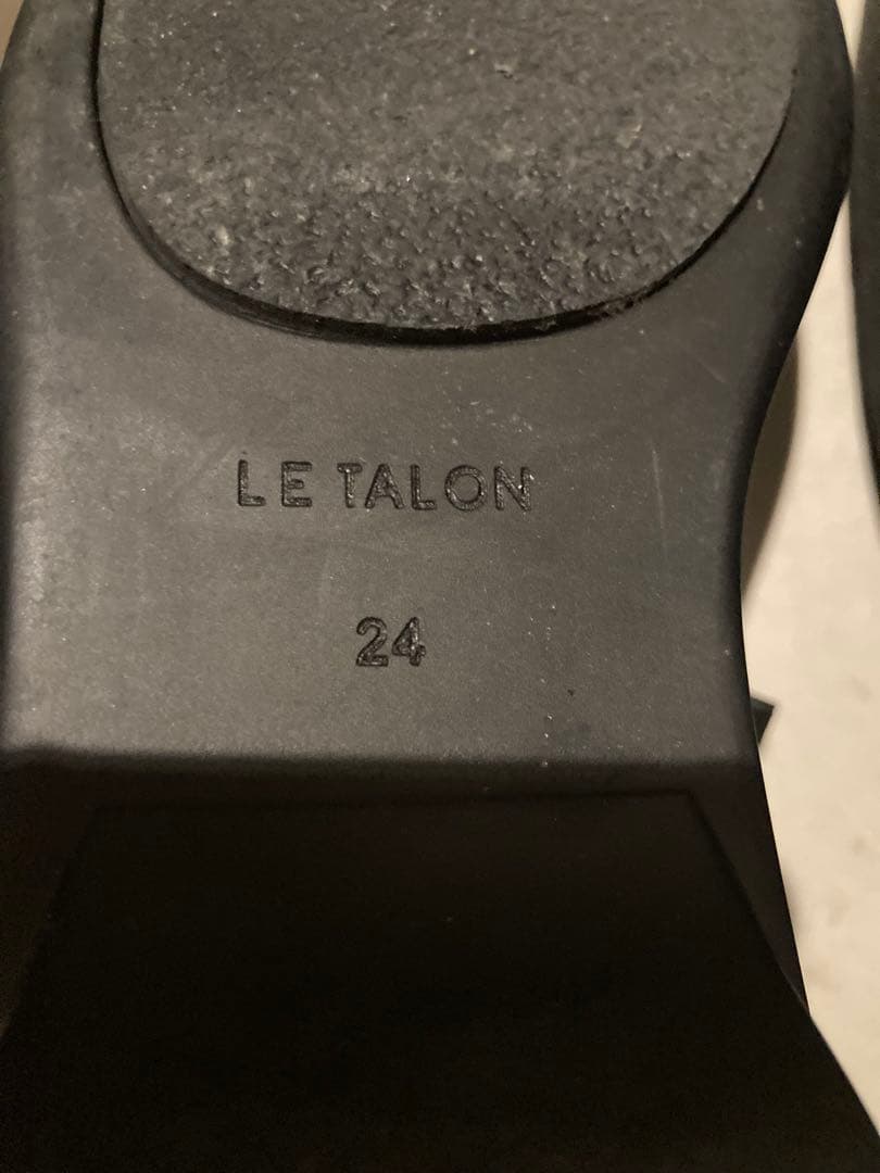 Le Talon ルタロン　Lダブルリボンバレリーナシューズ　24cm