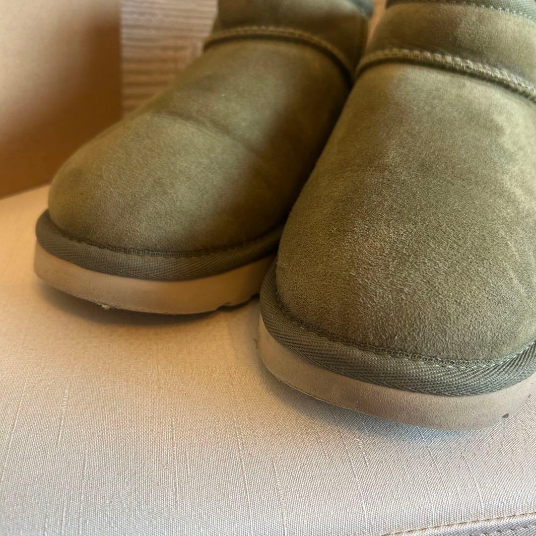 【美品】UGGアグ☆CLASSIC ULTRA MINI ムートンブーツ 23