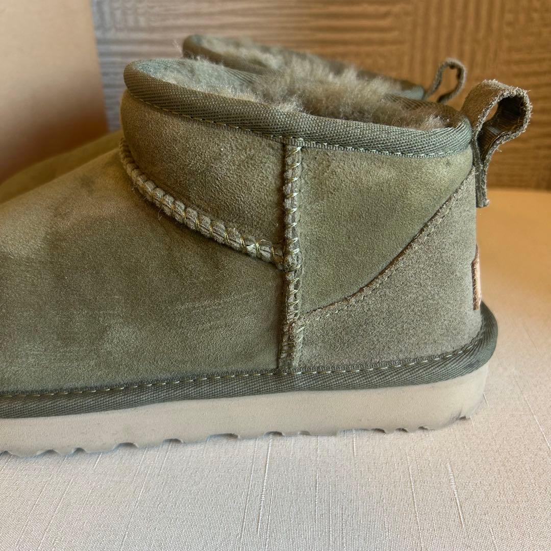 【美品】UGGアグ☆CLASSIC ULTRA MINI ムートンブーツ 23