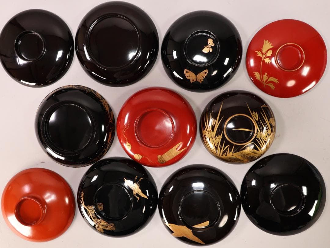 BK438　金蒔絵　コレクション　蓋　11枚　輪島　加賀