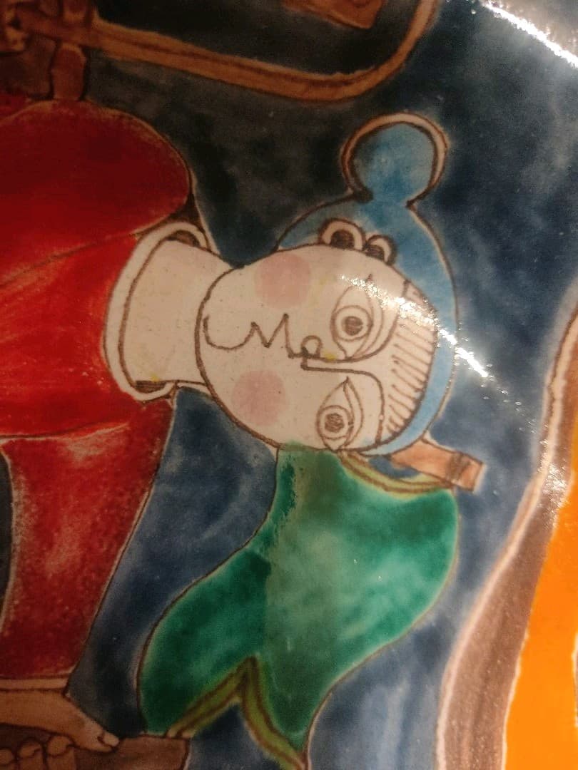 イタリア　デシモーネ DeSimone　シチリア　手描き　レア　壁掛け