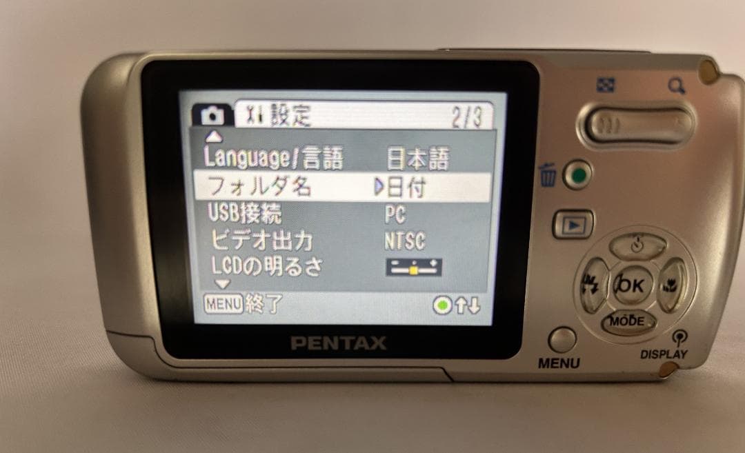 極上美品】PENTAX Optio W10ピンク防水 動作確認済 バッテリー新品