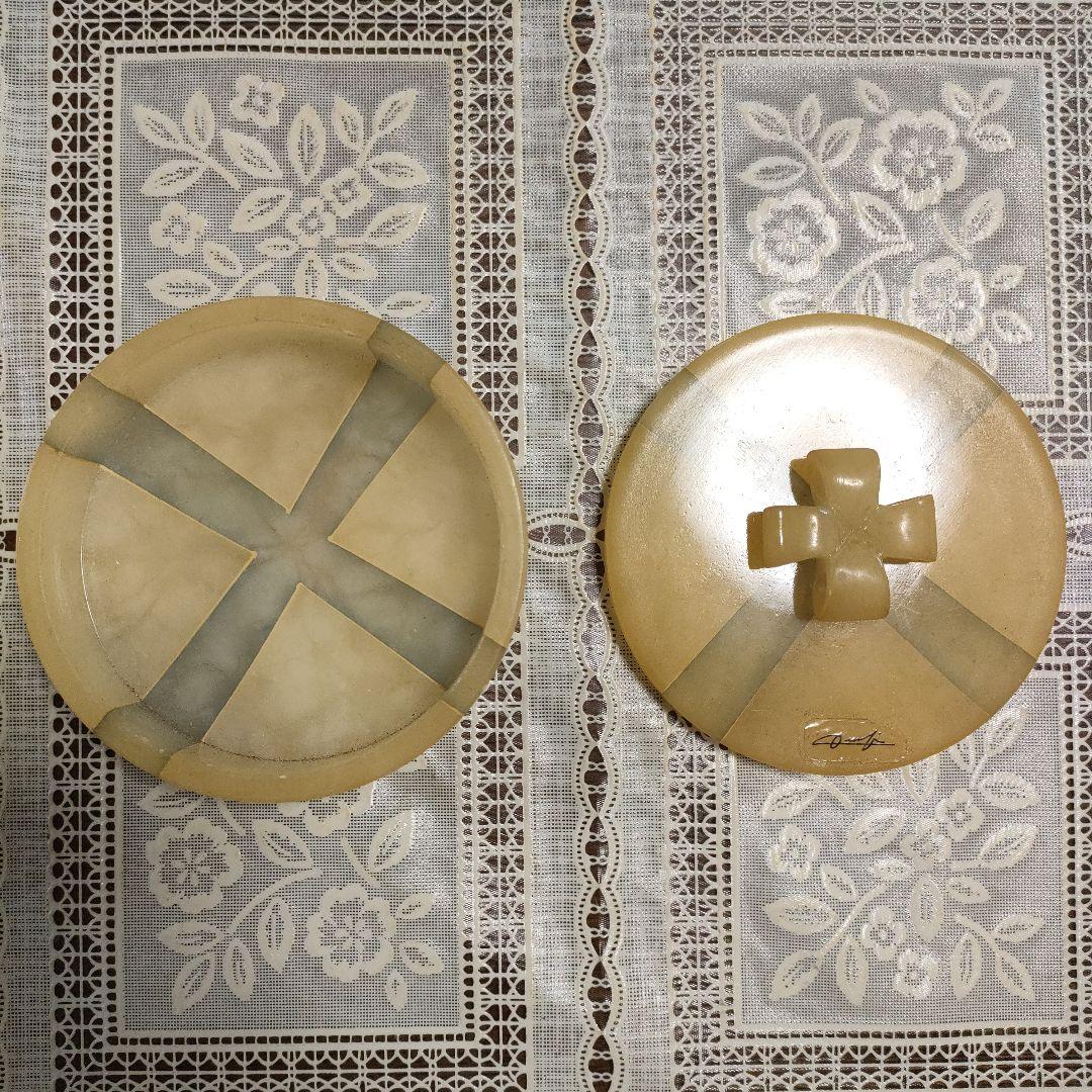 \"未使用\"イタリー製『大理石置き物、小物入れ』高島屋販売