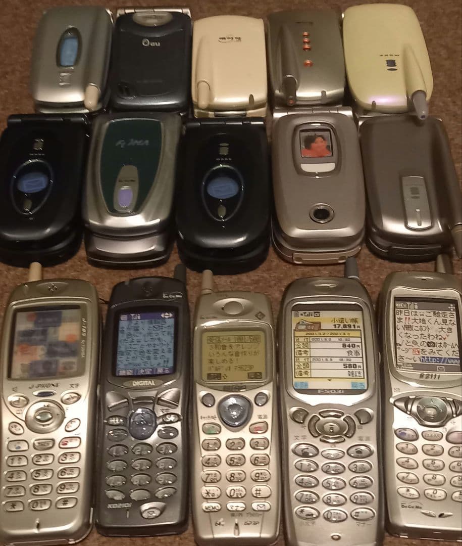 携帯電話　展示用模型　15台セット　希少90年代ガラケー