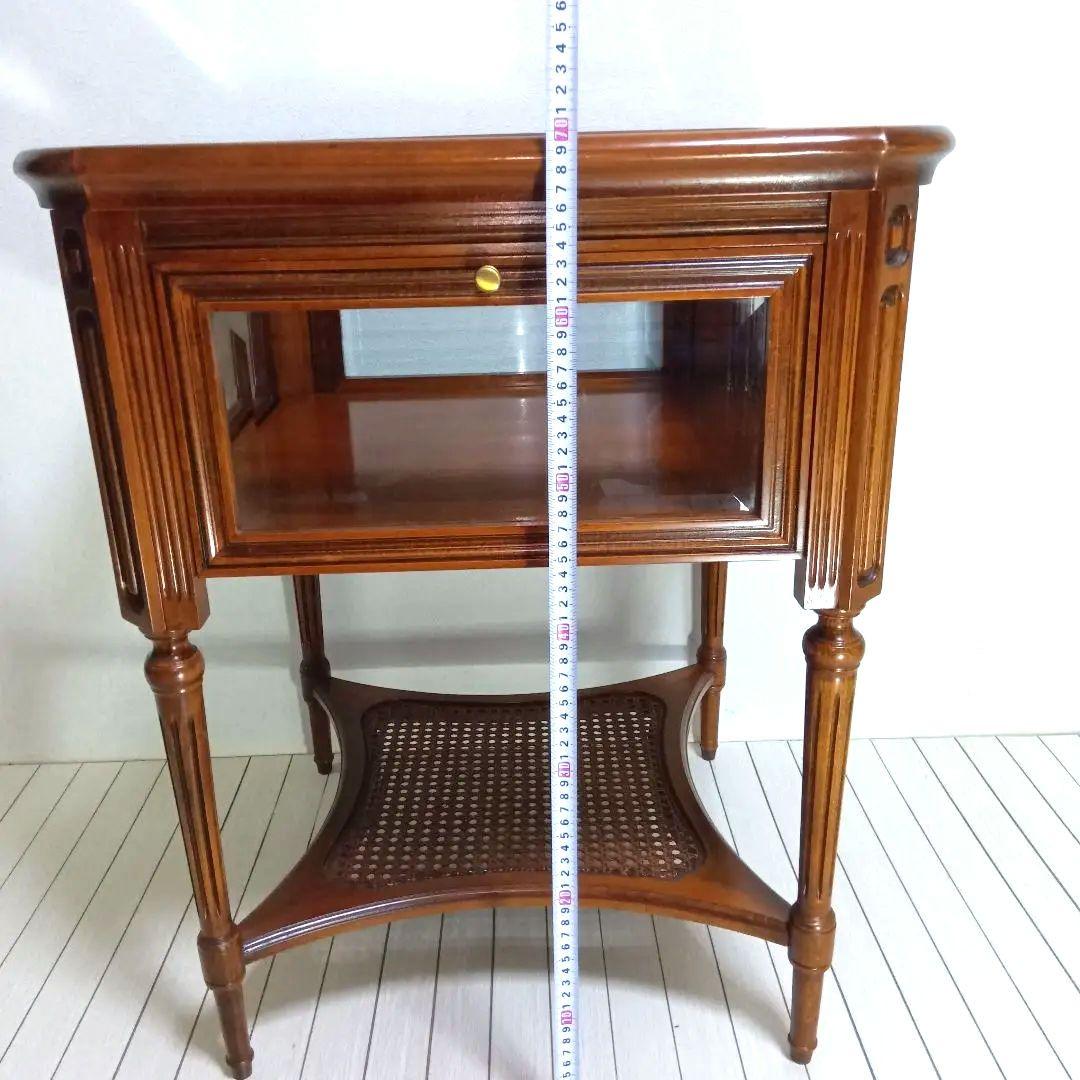 【美品】クラシック　アンティーク　キュリオケース　5面ガラス