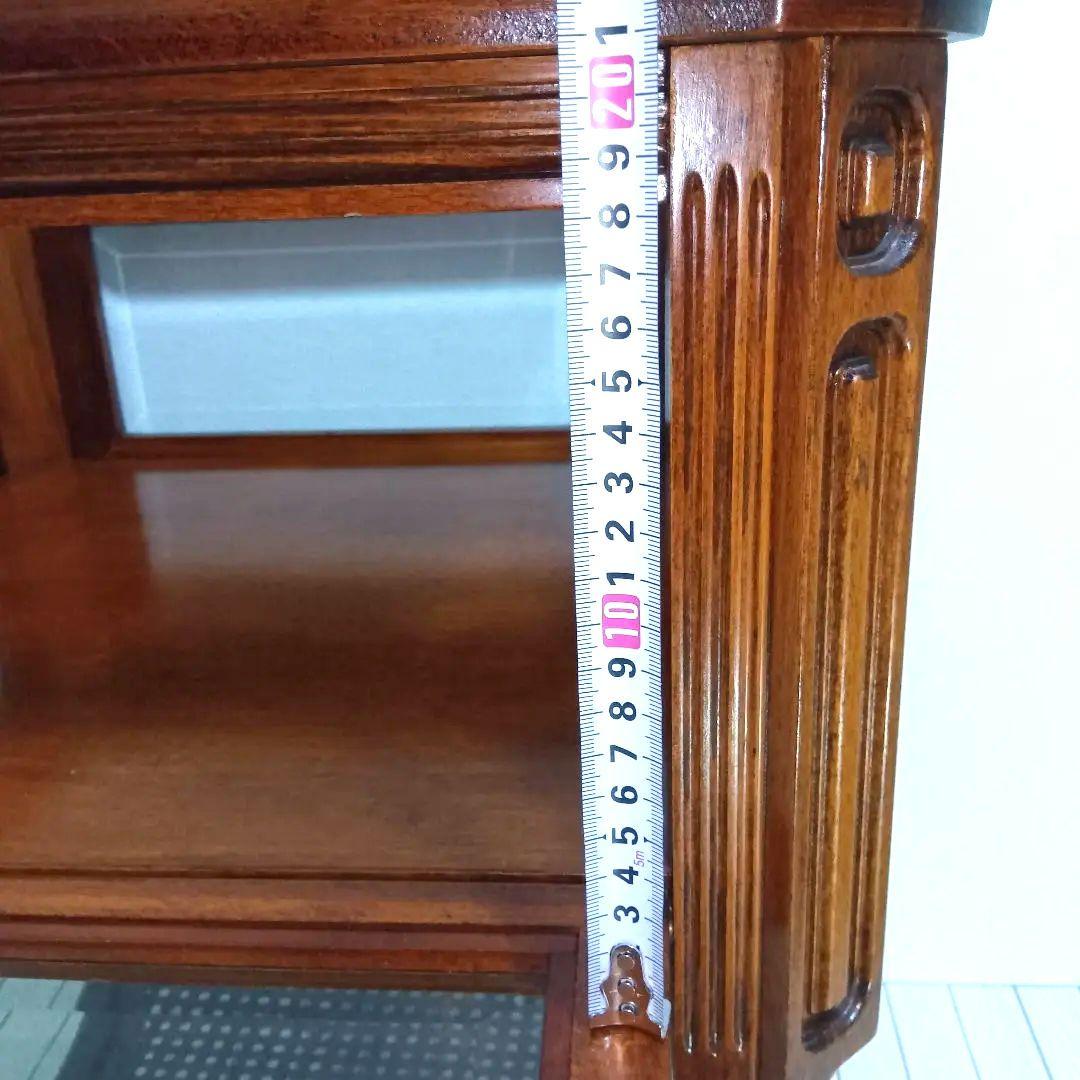 【美品】クラシック　アンティーク　キュリオケース　5面ガラス