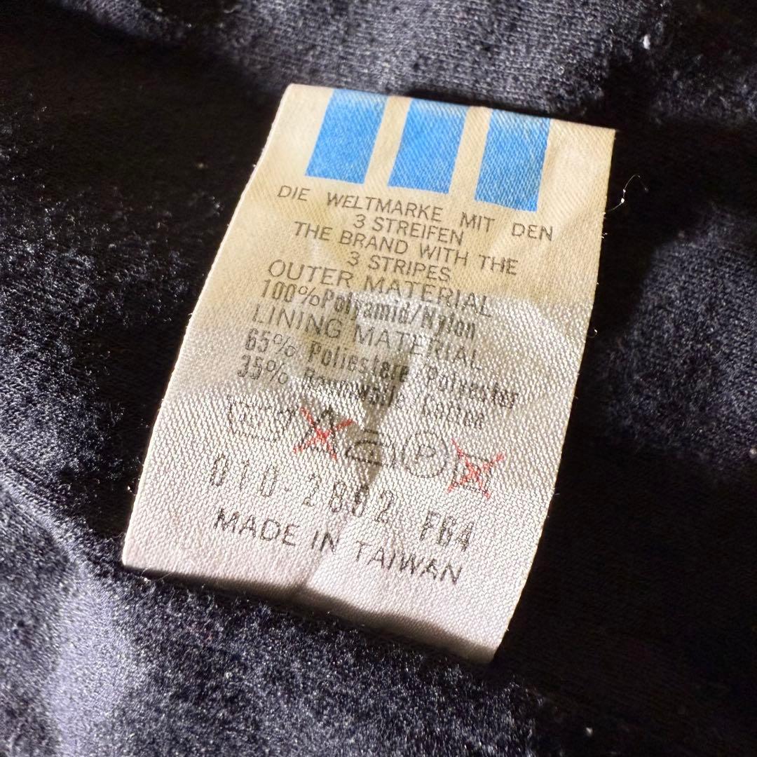 90s adidasナイロンジャケットL万国旗銀タグ CBOYクレイジーパターン