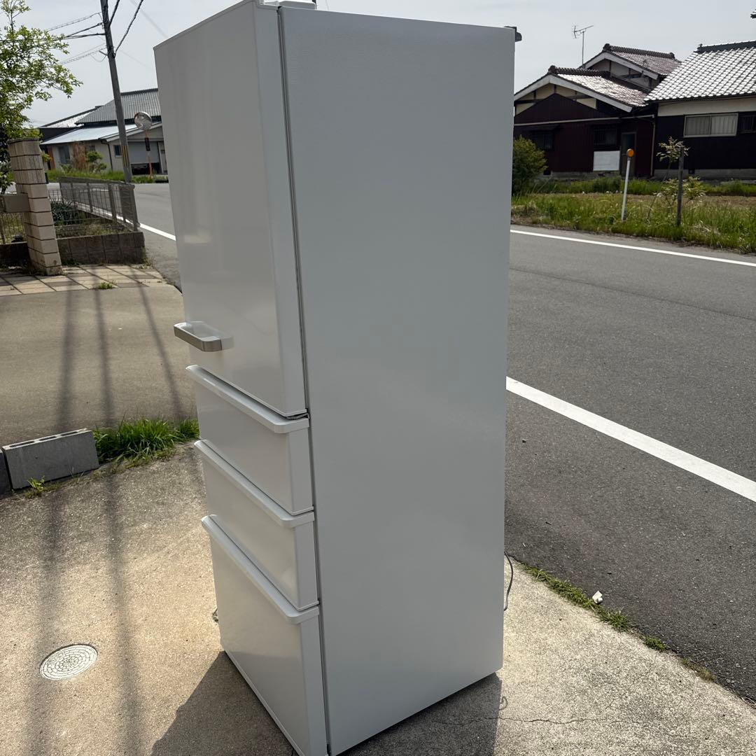 AQUA 4ドア冷蔵庫 355L　AQR-36K(S)2021年製