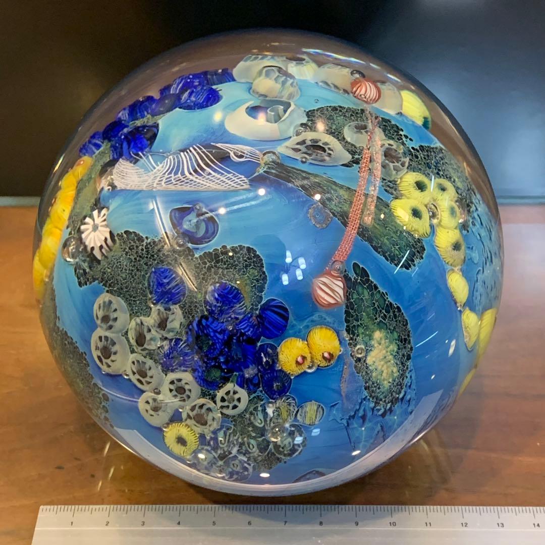 Josh Simpson「Megaplanet」No.5 ガラスアート 置物