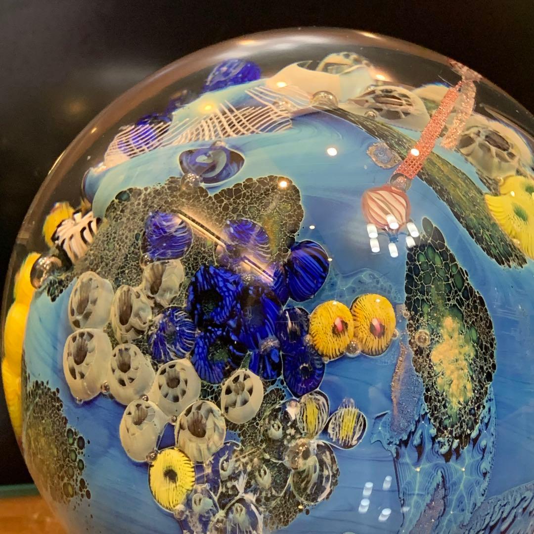 Josh Simpson「Megaplanet」No.5 ガラスアート 置物